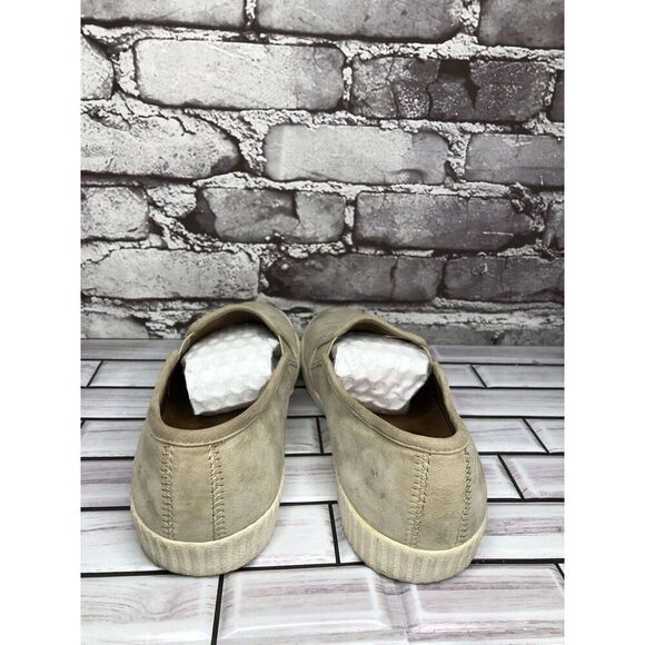 Frye Faw Beige Suede Leather Slip On Casual Comfort Shoes Women Sz 8.5M US/39EU - Picture 4 of 16